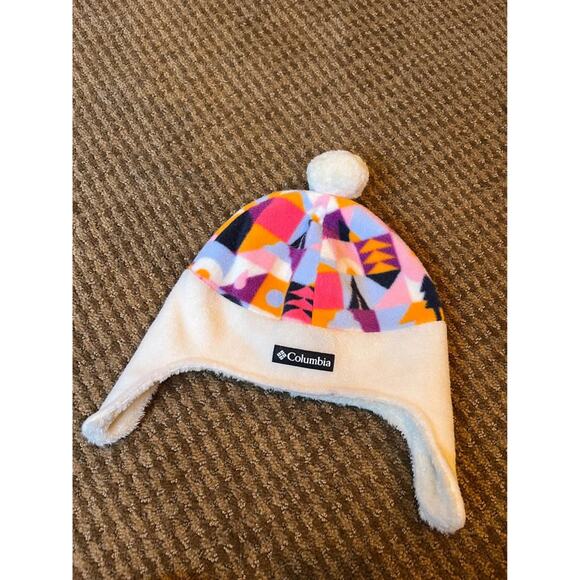 ❄️Columbia frosty trail insulated hat ear flaps polyester youth L/XL EUC! ￼❄️ - Picture 1 of 4